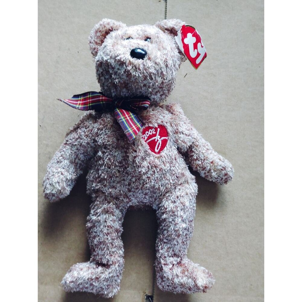 2002 Signature Bear Brown Ty Beanie Baby Retired Rare